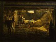 Filippo Palizzi Interno duna stalla oil painting reproduction